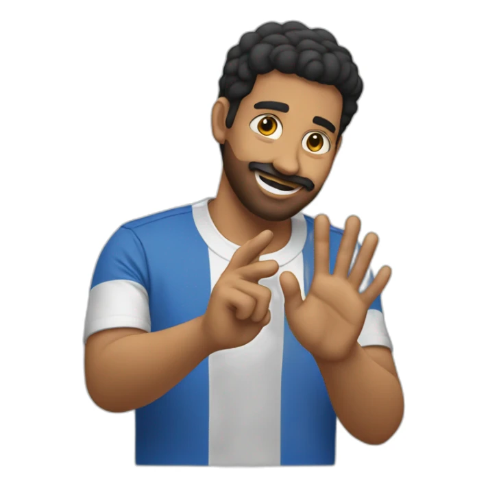 puerto rican giving the hand sticker