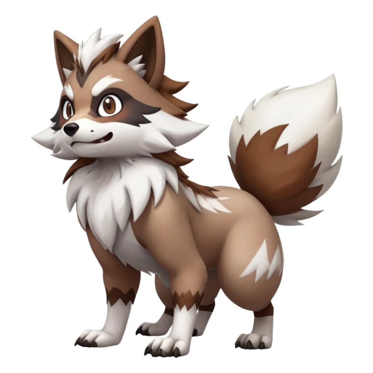  Zigzagoon-Furret-Lycanroc-Hybrid (Full body) sticker