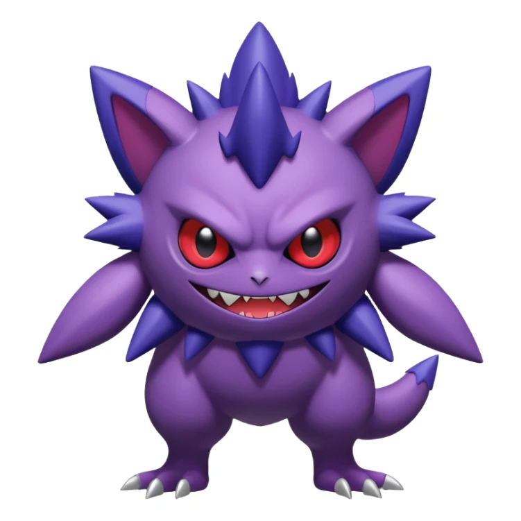 Venonat-Gengar-Genesect-Sableye-Noibat-fusion, full body sticker