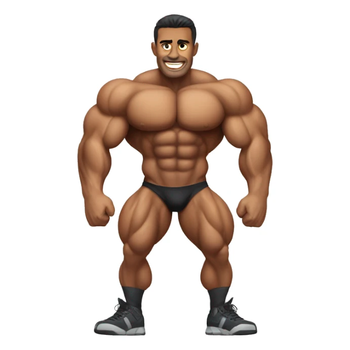 Quads muscle bodybuilder  sticker