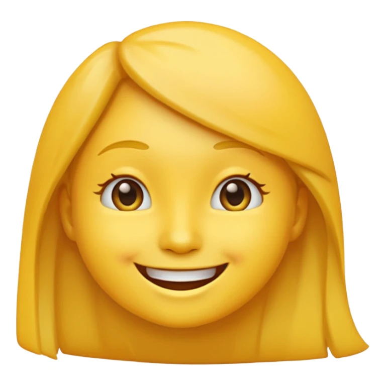 emoji smiling with joy, but only the side profile sticker