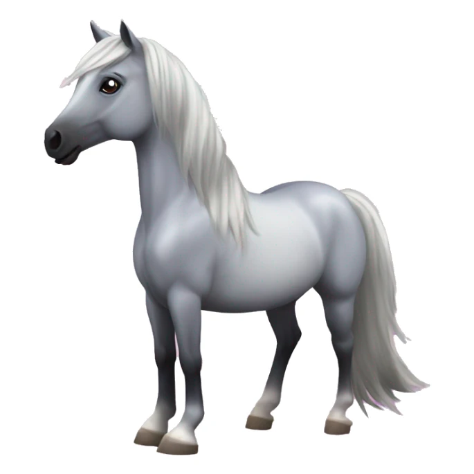 Star stable Silver bay Horse with hearts sticker