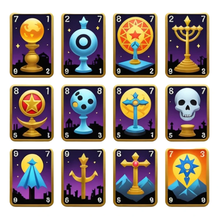 tarot icon pack with streetart illustration sticker