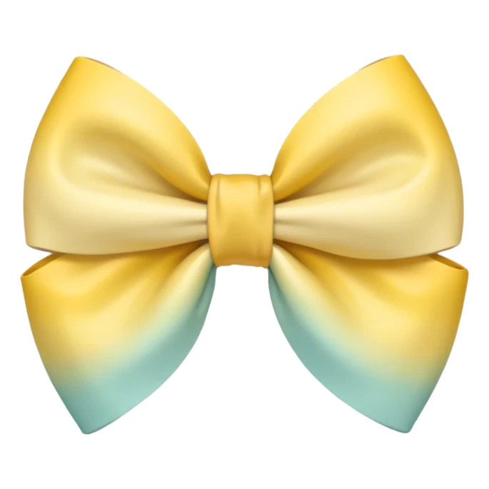 ombre pastel yellow bow sticker