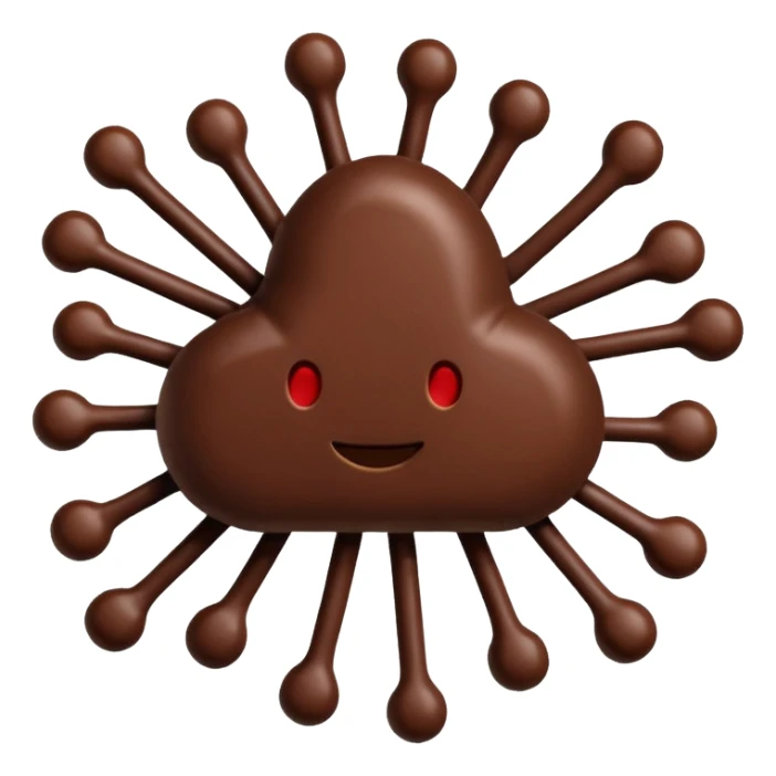 un réseau avec du chocolat relié  sticker