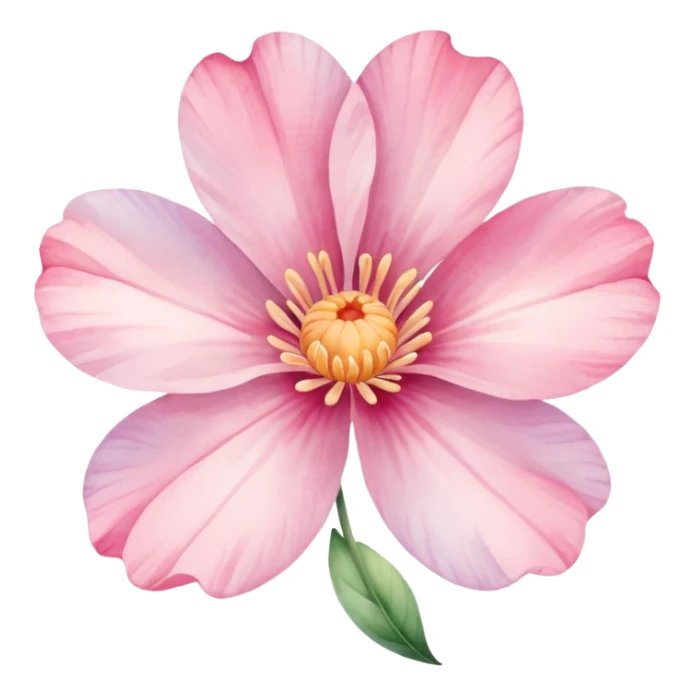 Pink Pastel Flower sticker