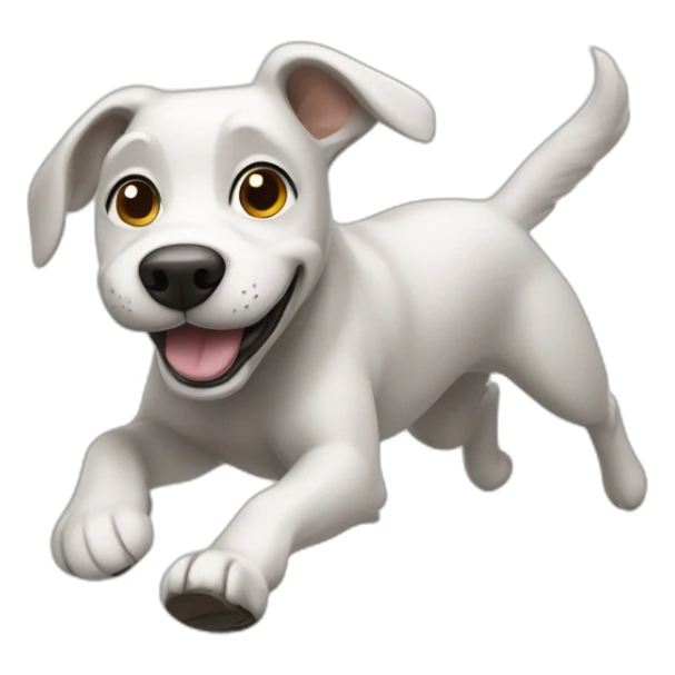 Dog Running Copacabana Rio sticker