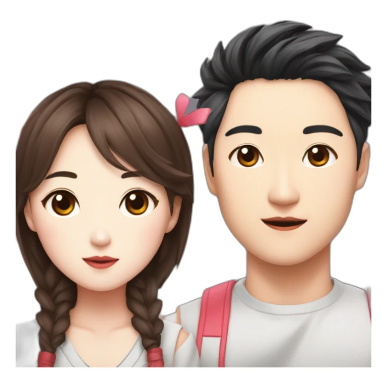 Joo jaekyung and kim dan jinx sticker