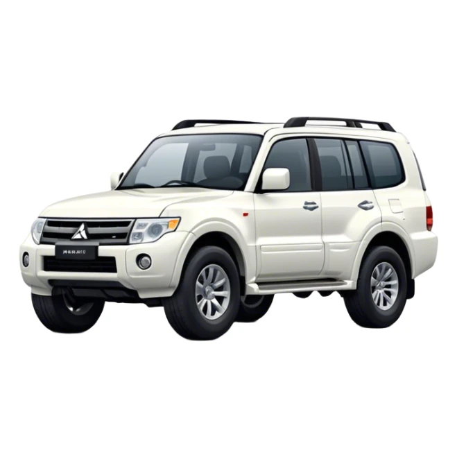 Mitsubishi Pajero - Mitsubishi (Model Year: 2021) (Iconic colour: White) sticker