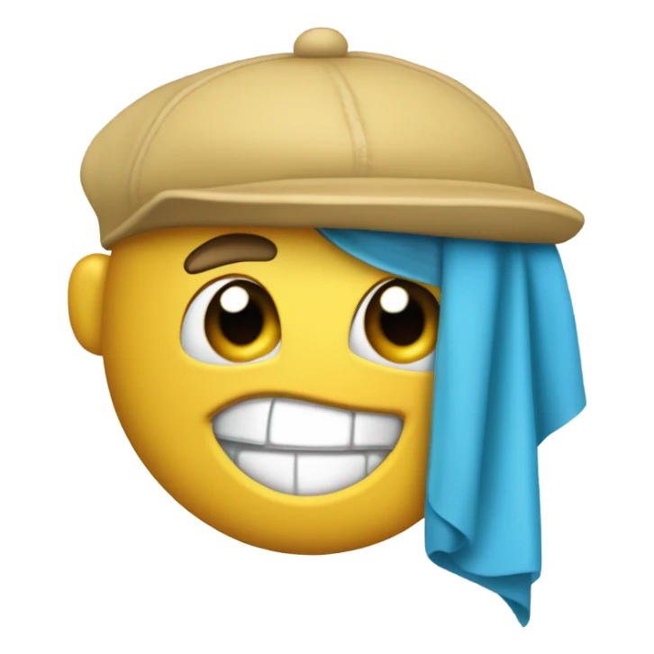 un smile con dedo arrriba y con gorro de sporting cristal de peru sticker