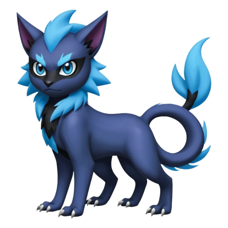 Luxray-Noibat-Absol-Dewott-fusion (full body) sticker