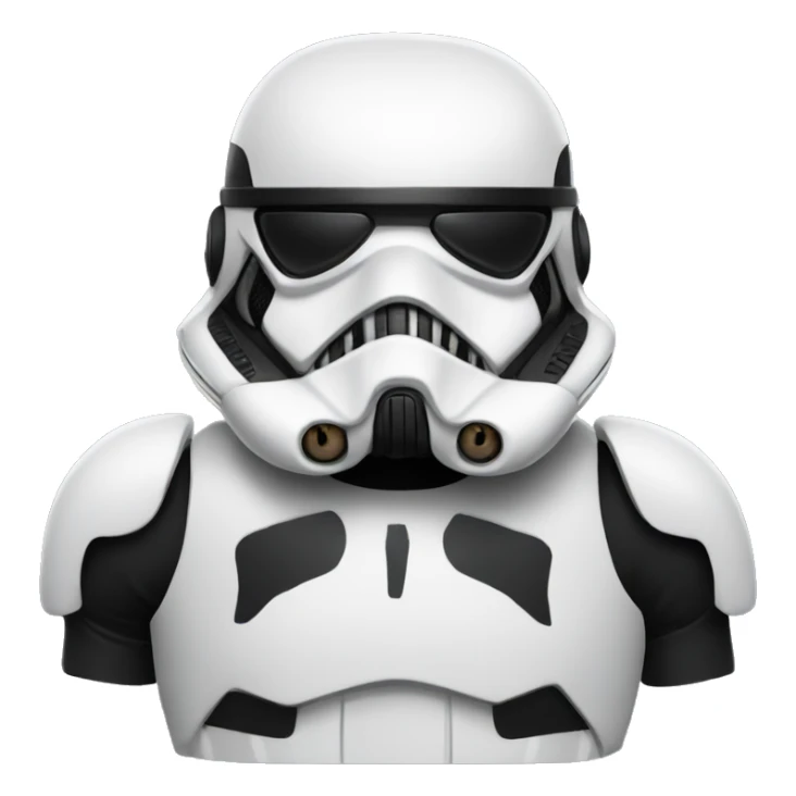 black french bulldog stormtrooper sticker