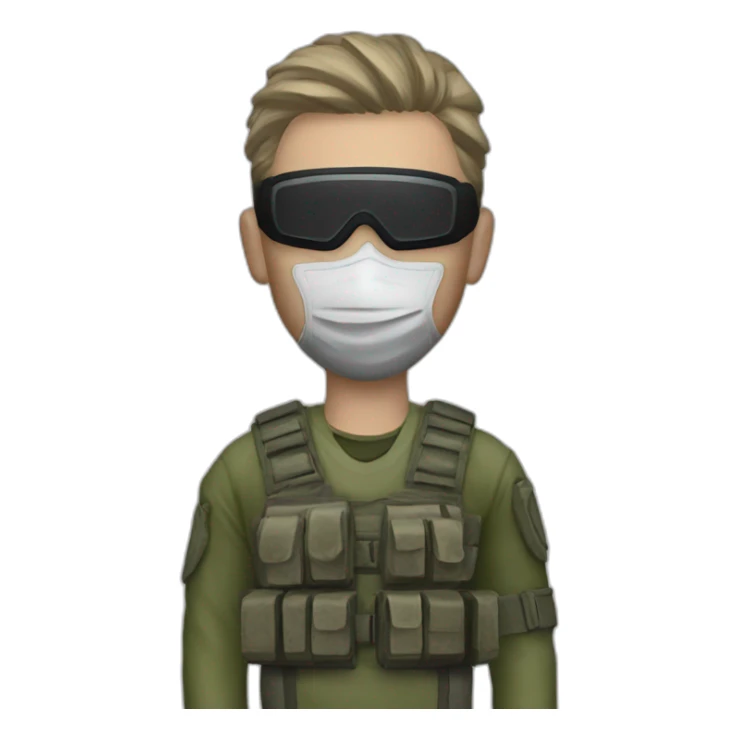 Simon Riley wearing Mask from Call of Duty sticker