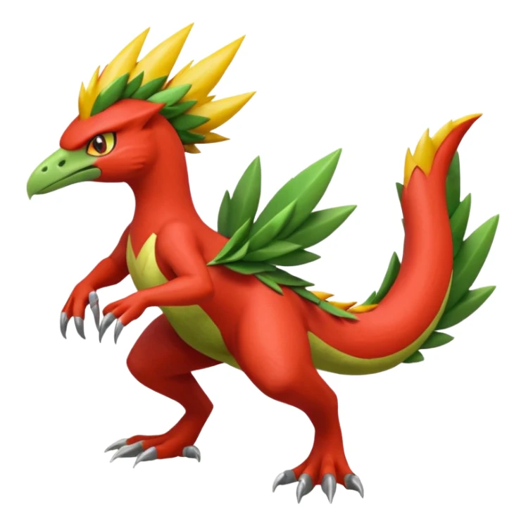 Blaziken-Sceptile-fusion sticker