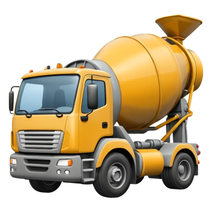 Concrete truck sticker