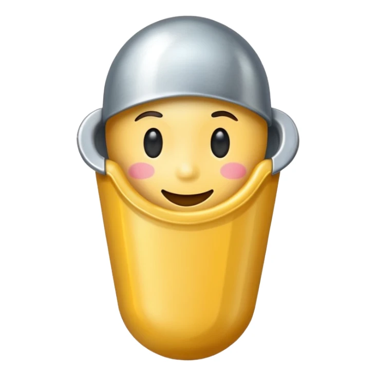 a scoop emoji with a different shape sticker