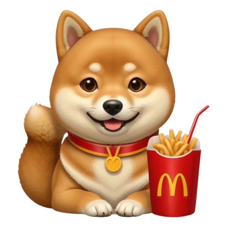 Shiba Jasper McDonald's meal sticker