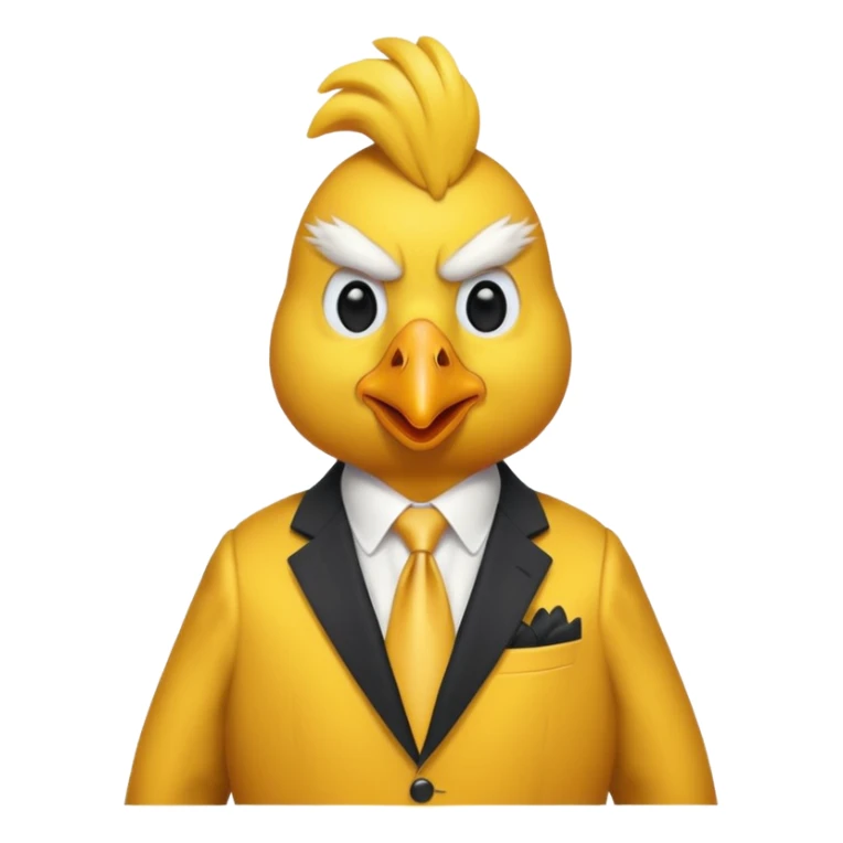 Donald trump dressed as a chicken  sticker