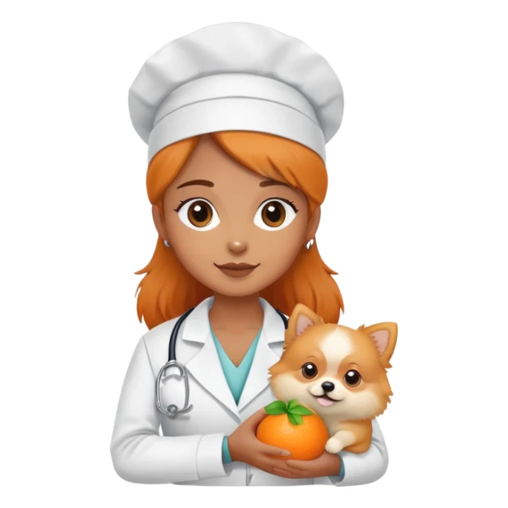 brazilian veterinary nurse with lulu pomeranian sticker
