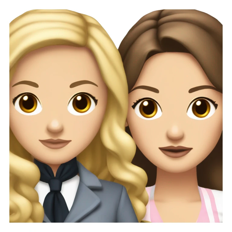 Blair Waldorf and Serena van derwoodsen  sticker