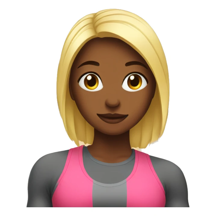 Girl in the gym sticker