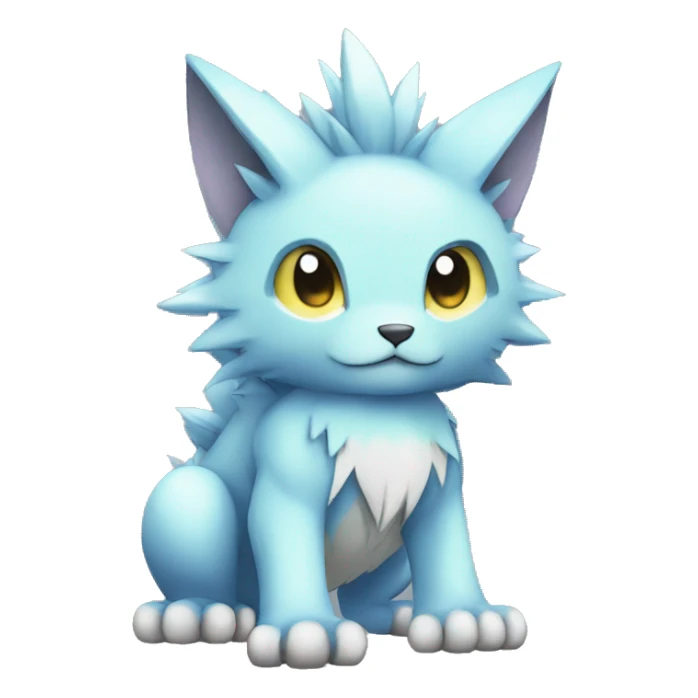 cute cool Digimon-Fakemon-animal full body sticker