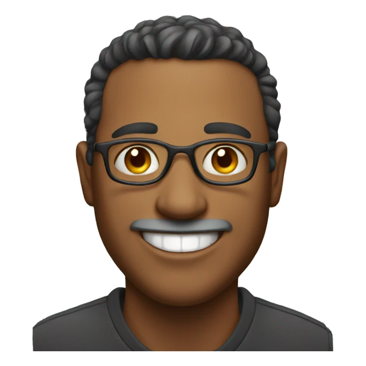 portrait of a smiling man sticker