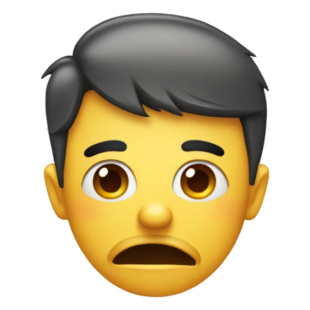 sad mouth with happy eyebrows and winking eyes sticker