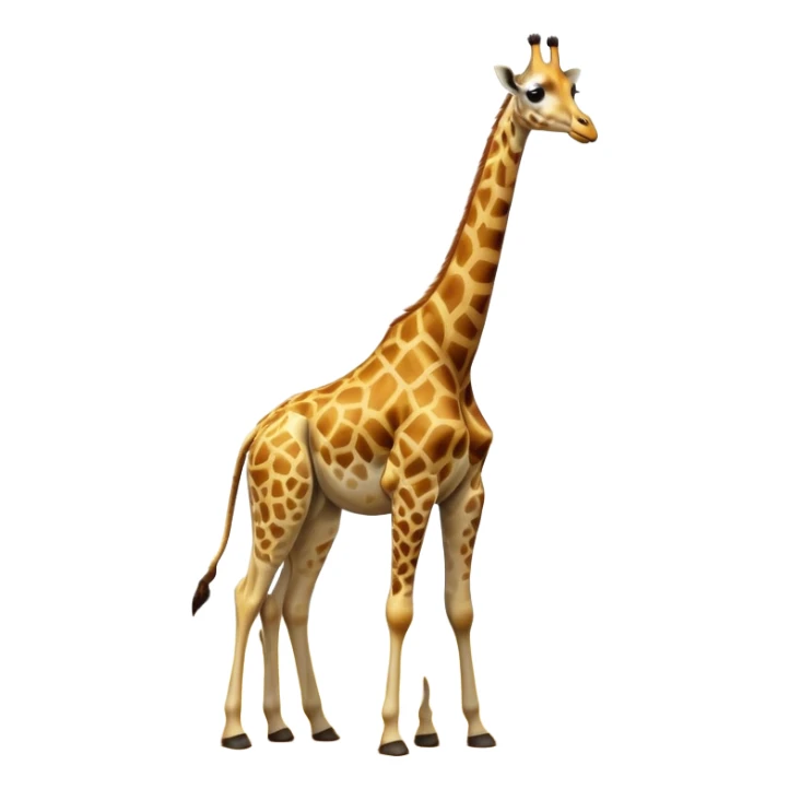 cinematic-giraffe-realistic-full-body-standing-emoji,-towering-elegantly-over-the-savanna,-long-neck-arched-slightly,-head-tilted-dramatically,-sleek-golden-coat-with-bold-brown-patches,-large-dark-eyes-exuding-playful-wisdom,-simplified-yet-realistic-focused-features,-highly-detailed,-glowing-with-an-almost-sarcastic-glow sticker