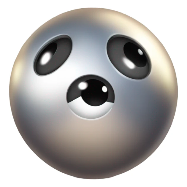 Metal cute black eyes Kirby ball driving on 4 car wheels sticker