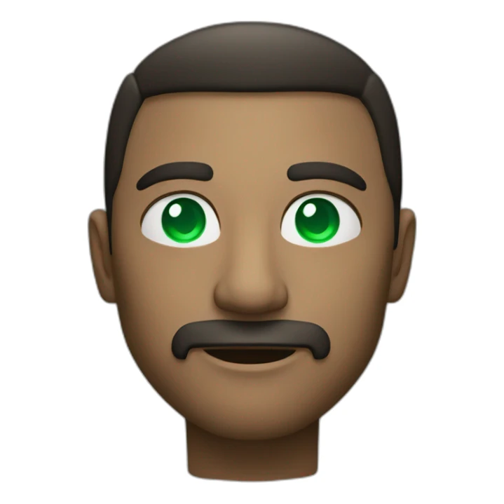 a man under the lights, an emerald in his eyes sticker