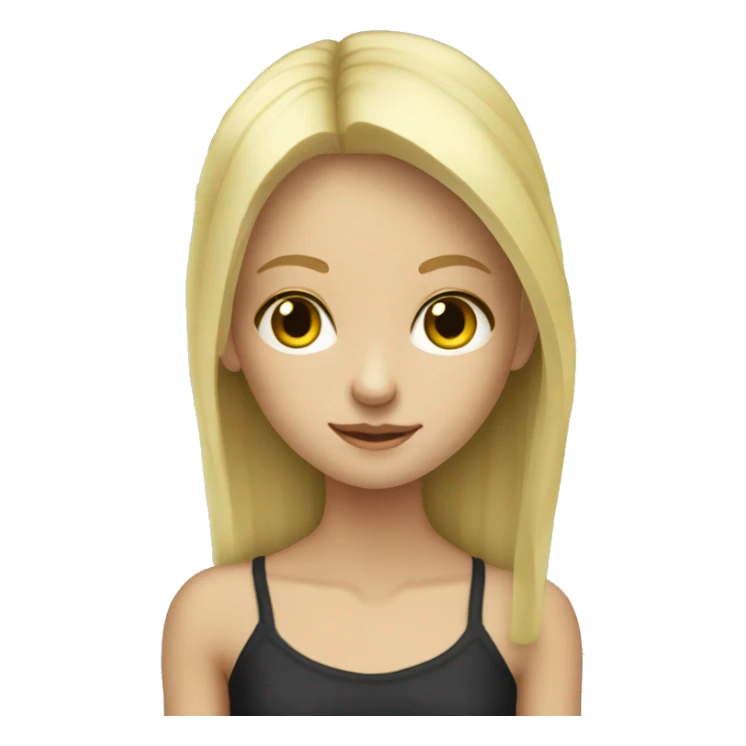  skinny slavic blonde girl playing piano sticker