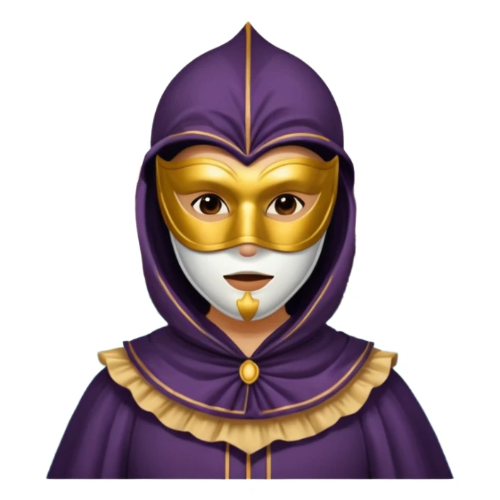 masked person venice sticker