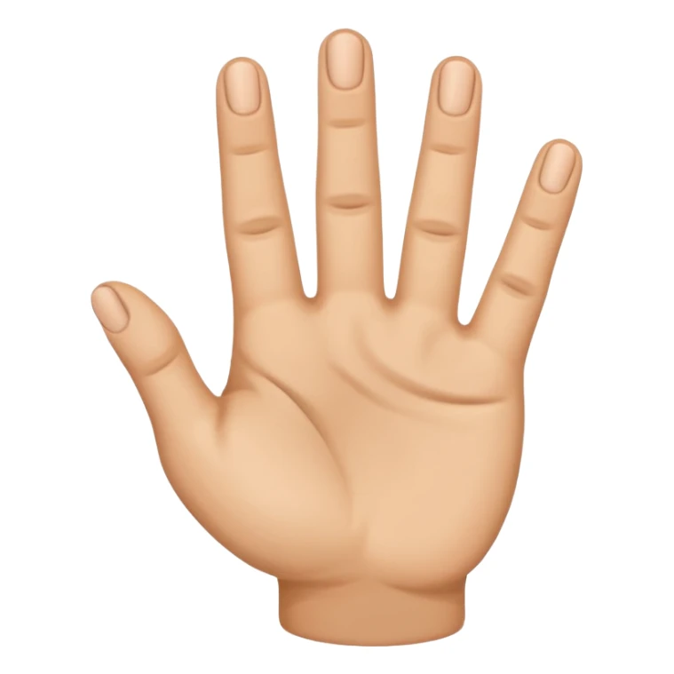 make me an emoji where all the fingers are up but thr ring finger is half down sticker