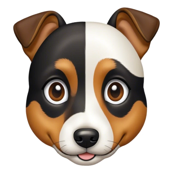Jack Russel black and tam dog sticker