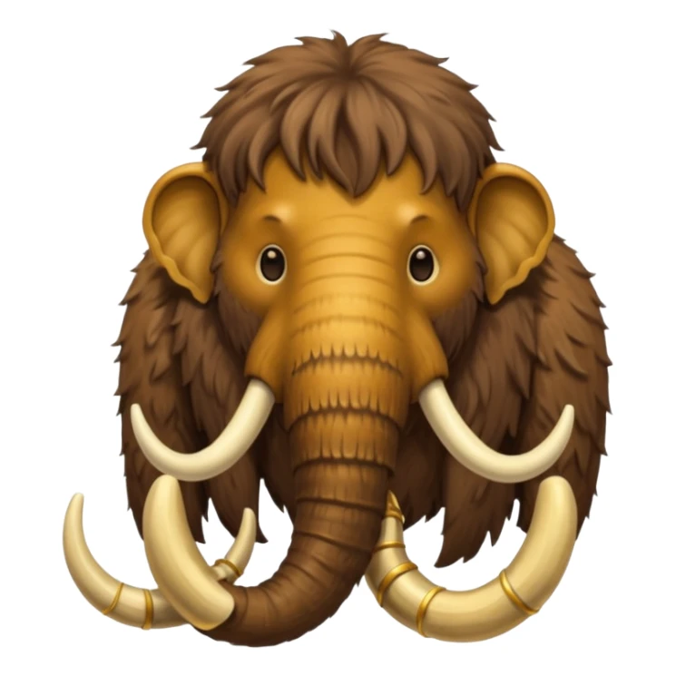 mamut elephant wearing necklace sticker