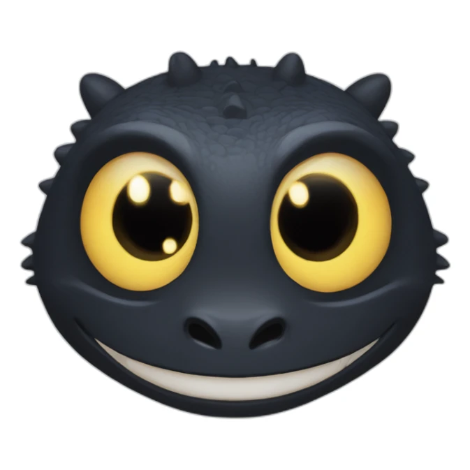 krokmou's face from film "How to Train Your Dragon" sticker
