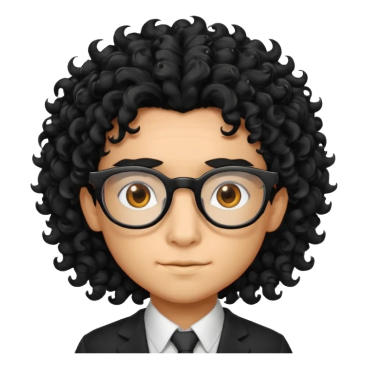 Un dragón con LENTES negros CABELLO COLOCHO Y CON FLOW  sticker