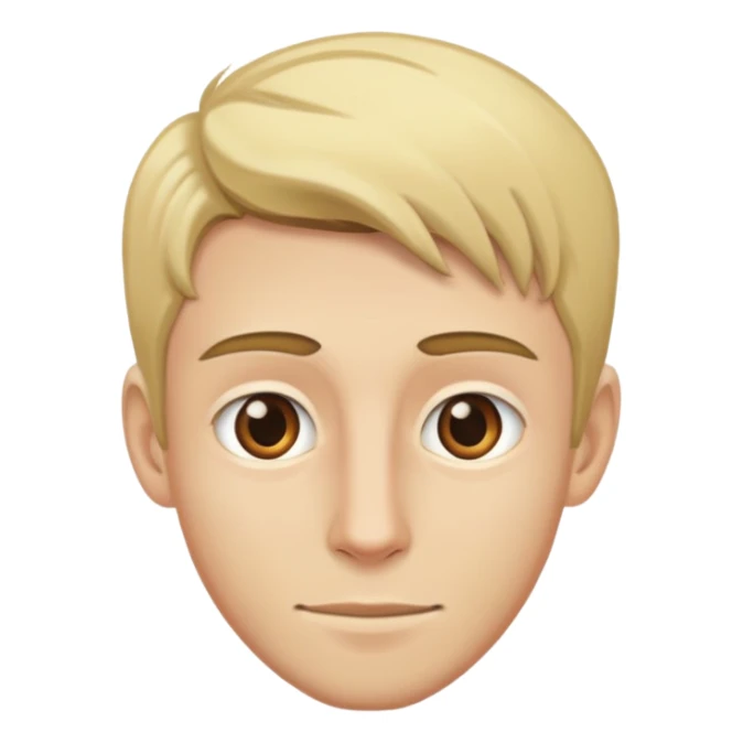 blonde brown eyed skinny guy sticker