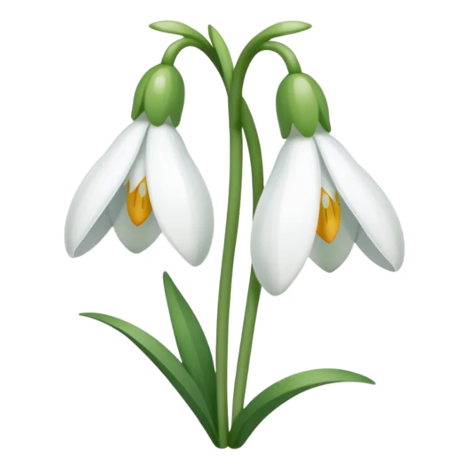 snowdrop emoji sticker