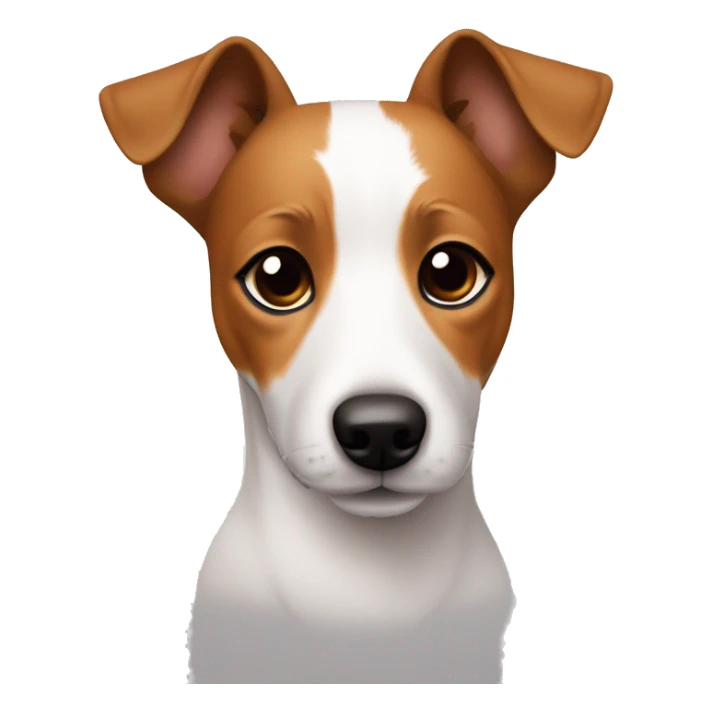 perro jack russel con manchas color caramelo sticker