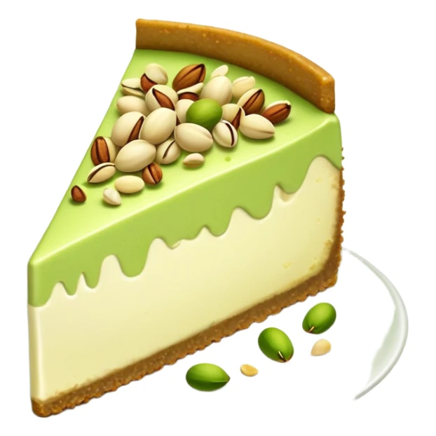 A peace of Pistachio cheesecake sticker