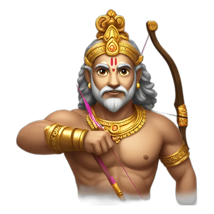 Shri ram ji with bow and arrow sticker