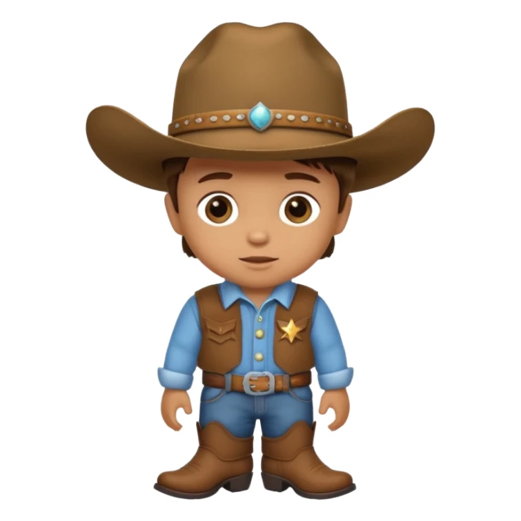baby cowboy sticker