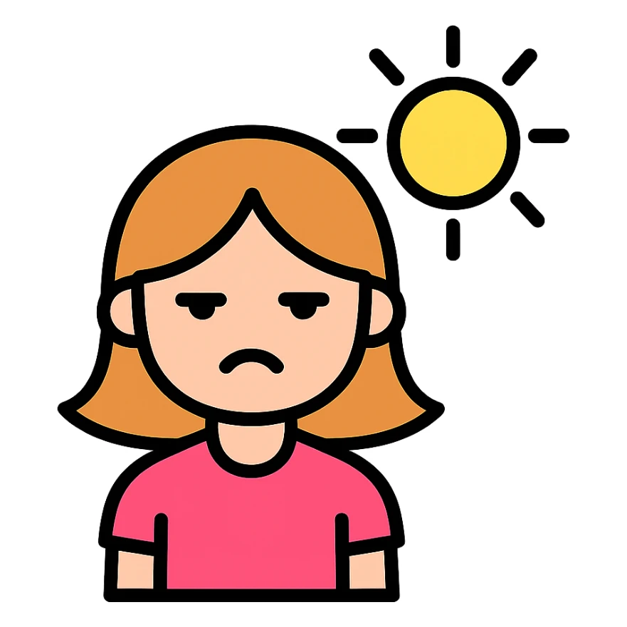 girl, sun is blazing, rest is boring emoji 18.1 sticker