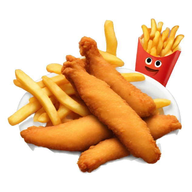 Chicken tenders and fries  sticker