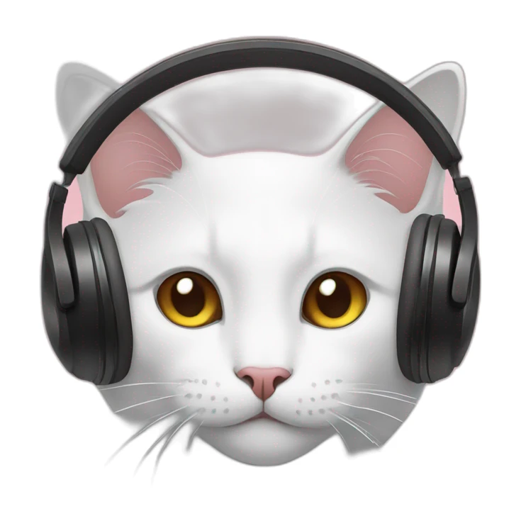 A Cat Listening To Music sticker