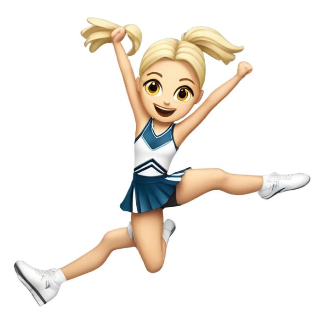 White-Jumping-Splits-Cheerleader-blonde-pigtails sticker