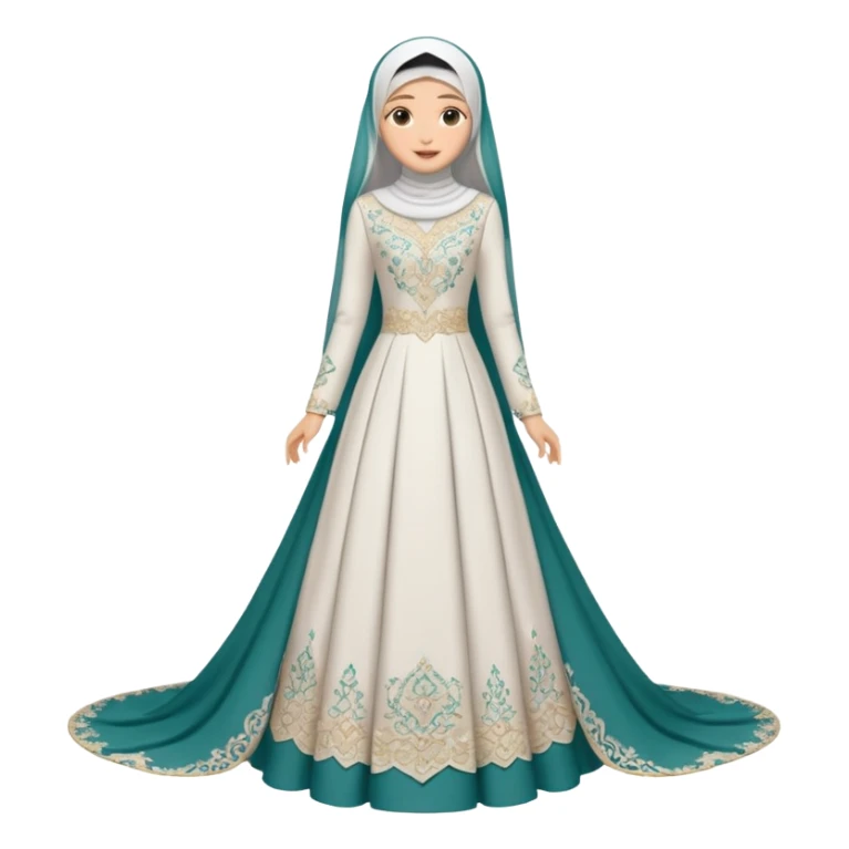 Muslim wedding dress  sticker