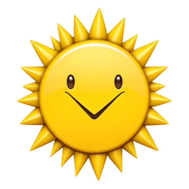 Círculo amarillo con puas alrevedor y un check dentro todo amarillo quitale lo negro sticker